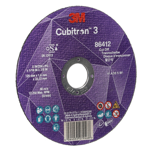 DISQUE A TRONCONNER CUBITRON 3 125X1,6X22,23MM 86412 36+/T41