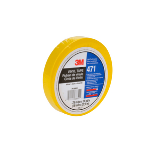 RUBAN ADHESIF VINYLE JAUNE 471 33 M X 19 MM UC12