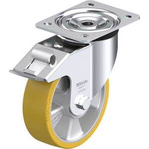 282582-RUOTA CON SUPPORTO GIREVOLE IN LAMIERA DACCIAIO STAMPATA, SUPPORTI VERSIONE SEMI-PESANTE, ATT L-ALTH 160K-FI