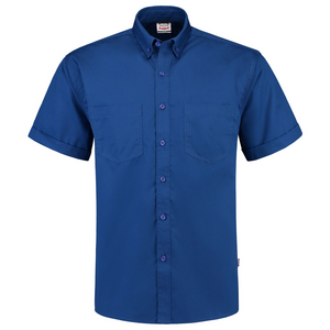 TRICORP OVERHEMD KORTE MOUW BASIS 701003 ROYAL BLAUW MT L