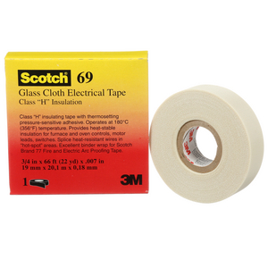 SCOTCH 69 NASTRO AUTOADESIVO ADATTO A TEMPERATURE ELEVATE BIANCO 7100090192