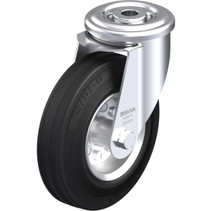 ROULETTE PIVOT. 90KG D.125MM AC BAND.CAOUT 37,5MM MOY ROULEAUX