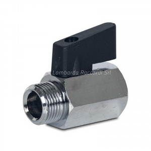 VALVOLA A SFERA TIPO MINI M/F 1/2'' OTTONE CROMATO 122600102