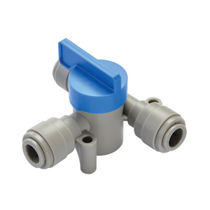 TE AVEC VANNE D'ARRET TUBE 3/8'' ACETAL ACS