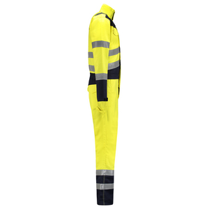 TRICORP OVERALL MULTINORM 753002 FLUO GEEL/INKT BL MT 54