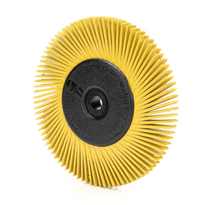 80 SPAZZOLE RADIALI A FILO ABRASIVO DIRITTO TIPO A -BB-ZB DIAMETRO 150MM GIALLO 7100138291