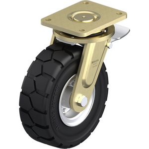 ROULETTE PIVOT. 300KG D.250MM AC BAND.CAOUT 85MM MOY BILLE+FR