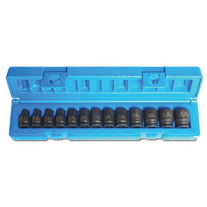 ACTION ZES-KANT SLAGDOPPENSET 3/8" - 13-DELIG 7-19MM