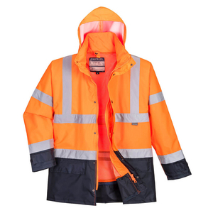 GIACCA EXECUTIVE 5 IN 1 HI-VIS ORANGE/NAVY S768ONR # XL