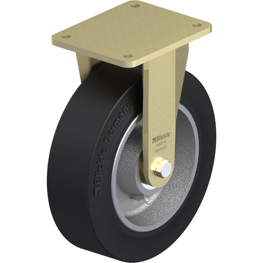 Roulettes De Transport En Caoutchouc Plein 200 Mm Avec Kit De