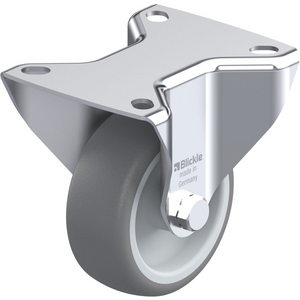 ROULETTE FIXE 90KG D. 80MM AC BAND.CAOUT 32MM MOY LISSE