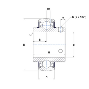 CUSCINETTI Y UC.212.G2