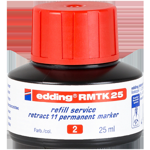 EDDING PERMANENT MARKERS 25ML NAVULINKT ROOD 002 RMTK25