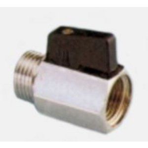 VALVOLA A SFERA TIPO MINI M/F 1/4'' OTTONE CROMATO 122600104
