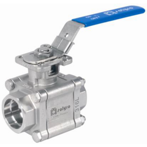 SOLYRO KOGELKRAAN RVS316L 3-DLG FB ISOTOP PN125-SW21.3 1/2"