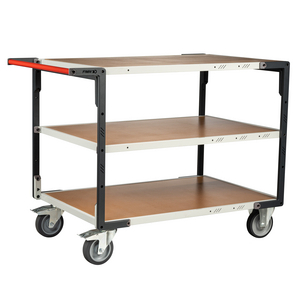 SERVANTE MONTEE 3 PLATEAUX MEDIUM 1200X800MM ROUES