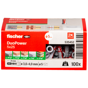 FISCHER PLUG DUOPOWER 5X25 (DS=100ST)