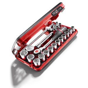 1/2' STD 6PT SOCKET SET-22PCS S.360DBOX4PB