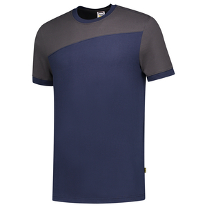 TRICORP T-SHIRT NADEN 102006 INKT BLAUW/DONKER GRIJS MT M