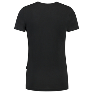 TRICORP T-SHIRT DAME V HALS FIT 101008 ZWART MT M