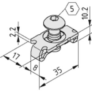 0.0.026.07 Verbindungssatz Standard 8 verzinkt