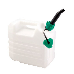 JERRICAN ALIMENTAIRE PLASTIQ.10L BEC VERSE. RIGIDE SANS ROBINET