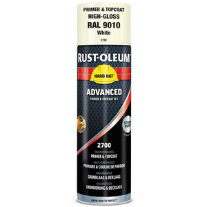 RUST-OLEUM SPUITBUS 2792 RAL 9010 500ML HARD HAT