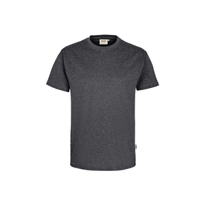 T-SHIRT MIKRAL. ANTHR. MEL. 4XL PP62380364XL, Single-Jersey 50% Baumw., 50% PES, 160 g/m²