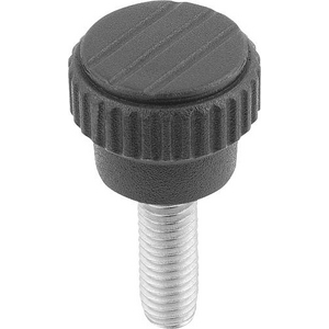 K0110.0003X10 Rändelknopf mit Aussengewinde Gr.0 M3X10