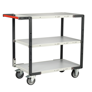 SERVANTE MONTEE 3 PLATEAUX MELAMINE, 850X500 MM, ROUES