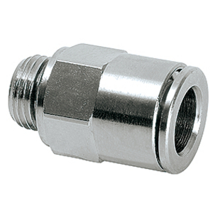 RACCORDO G1/8E PER TUBO FLESSIBILE ED. 8 MM DIRITTO (OTTONE NICHELATO) 101570