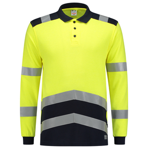 TRICORP POLOSHIRT MULTINORM 203003 FLUO GEEL/INKT BL MT 3XL