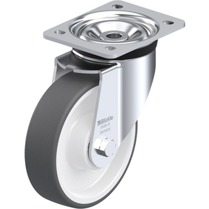 ROULETTE PIVOT. 400KG D.160MM AC BAND.POLYU 40MM MOY BILLE
