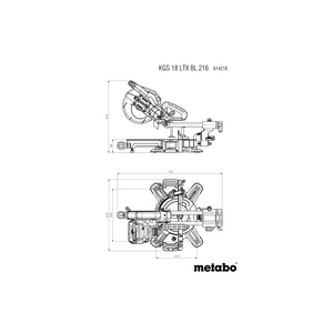 01000565, 8110401220, 614216850 Akku-Kappsäge solo KGS 18 LTX BL 216 ohne Akku Karton