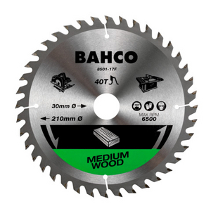 BAHCO CIRKELZAAG HOUT 210X30MM 60T 8501-210-30-60XF