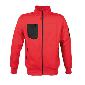 FELPA ZIP LUNGA GIACARTA ROSSO 995704 # 3XL RED