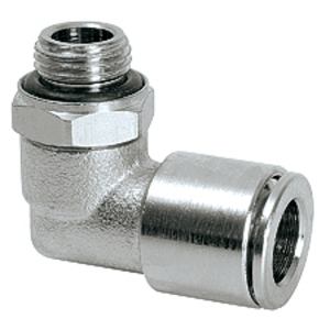 RACCORDO G1/8E PER TUBO FLESSIBILE ED. 8 MM 90 GR. - GIREVOLE (OTTONE NICHELATO) 101571