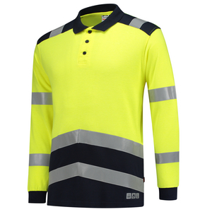 TRICORP POLOSHIRT MULTINORM 203003 FLUO GEEL/INKT BL MT 3XL