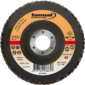 9882730080 Schleifmopteller Glasgew. 125mm K 80 gew