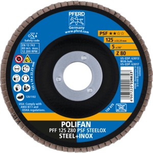 DISQUE PFF 125X22,23 GR 80 EXECUTION Z PSF 67668125