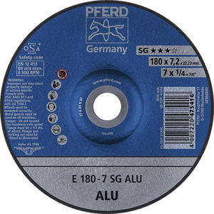 PFERD Reinforced grinding wheel E 125 7 A 24 N SG ALU/22,23