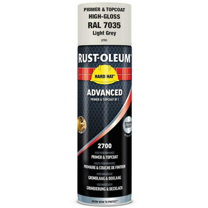 AEROSOL ANTIROUILLE 500ML HARD HAT ADVANCED GRIS CLAIR BRILLANT