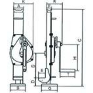 3310010600 Stahlwinde DIN7355 TK 10,0t, daN58