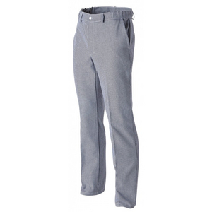 PANTALON CUISINIE BLEU/BLANC T60 CEINTURE ELAST-2 POCHES DEVANT