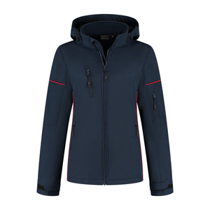 SANTINO SOFTSHELL JAS CURTIS DAMES MARINE/ROOD MT L