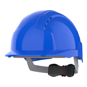 ELMETTO DI SICUREZZA EVOLITE RUOTA A CRICCHETTO VENTILATO BLU AJB170-000-500