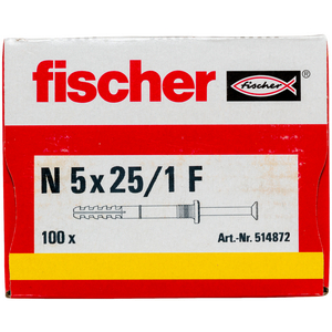 CHEVILLE CLOU NF 5X25/1 UE=100(BOITE) / PRIX DU CENT