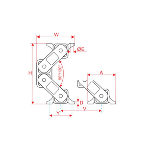SUPPORT OSCILLANT CH-8-400-V19 COMPAS ELASTIQUE
