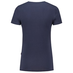 TRICORP T-SHIRT DAME V HALS FIT 101008 INKT BLAUW MT M