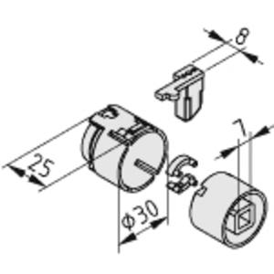 0.0.476.96 Stellfuß D80 M16X100 Schwenkriegelverschluß 8